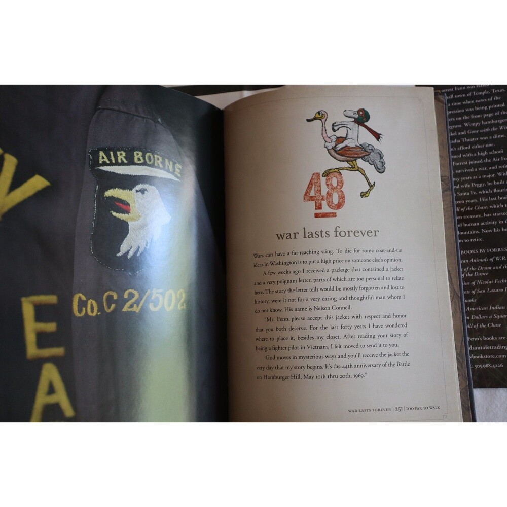 TOO FAR TO WALK Forrest Fenn SIGNED First Edition Printing One Horse Land Cattle - Picture 13 of 13